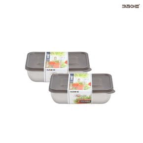 피앙세 스텐레스 냉동실정리용기 보관용기 2종A(1호X2개)...