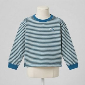 노스페이스 키즈 키즈 플레이온 스트라이프 긴팔 티 LIGHT_YELLOW NT7TS02S