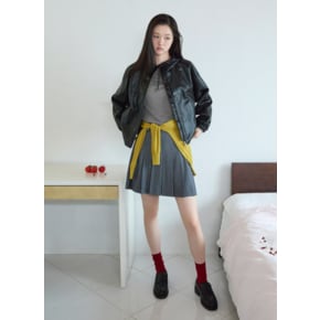 울 플리츠 미니 스커트 AWWSKQ11750