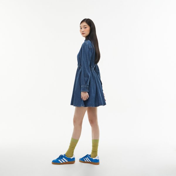 [시흥점] 스모킹 카라 플레어 미니데님 원피스 AQ1DO263