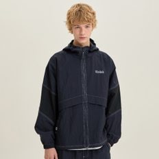 [공식]컬러 블록 후드 자켓 CHARCOAL