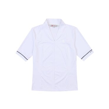 ONOFF [온오프골프웨어] 여성 다트 변형에리 티셔츠 OF9303LA_WHITE