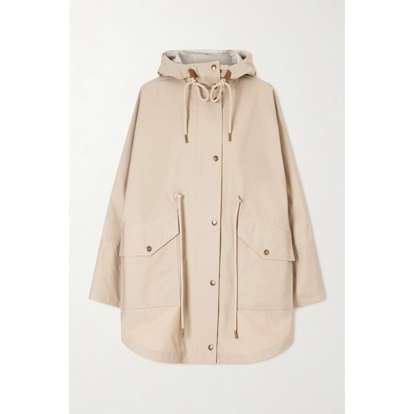 몽클레어 브루네라 후드 코튼 블렌드 재킷 카멜 46376663162987729