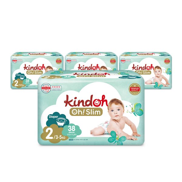 오슬림 밴드형 기저귀 2단계 소형 38매x4팩