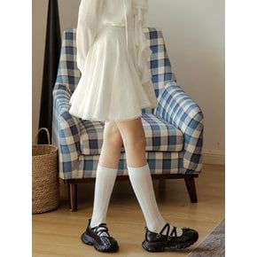 Cest_Pure white ruffle skirt