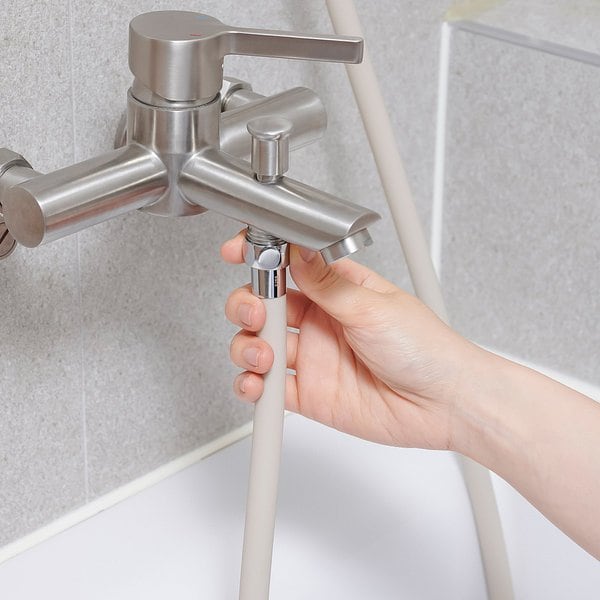 잔수 배출 실리콘 샤워호스 2M 베이지 J73N901164100