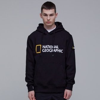  [공식] 내셔널지오그래픽 N233UHD910 루코스 빅 로고 약기모 후디 CARBON BLACK