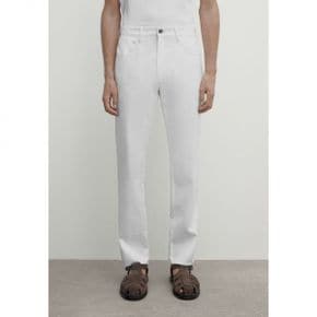 4727487 Massimo Dutti Jeans Tapered Fit - white