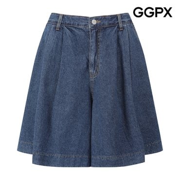 GGPX 백 밴딩 플레어 데님 5부 팬츠 (GP7PT023F)
