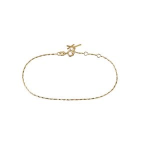 루메 옐로 브레이슬릿 17.7cm, Lume Yellow Bracelet 17.7cm, 14k yellow gold