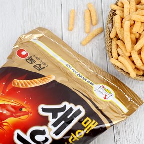 농심 매운새우깡 400g x 3개 /대용량 간식 지퍼팩보관