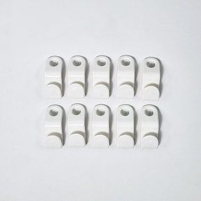 옷장정리 옷걸이 연장고리 화이트 10P 옷걸이릴레이 걸이 수납 확장