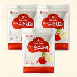  [맛있는풍경] 과일100프로 동결건조 순수 사과 30g * 3봉