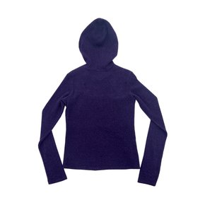 CUT OUT HOODIE/PURPLE