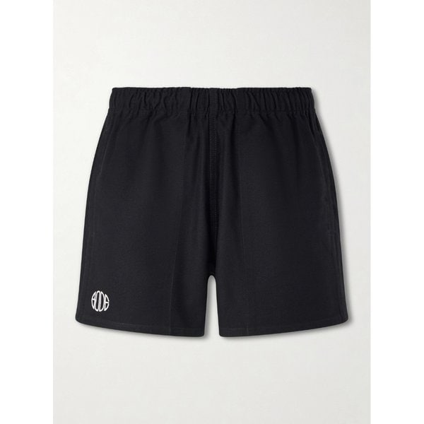 보디 필드 스트레이트 레그 로고 자수 코튼 트윌 쇼츠 46376663162957858