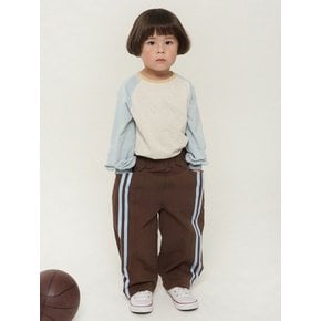 나일론 트랙 투웨이 와이드 팬츠_BROWN