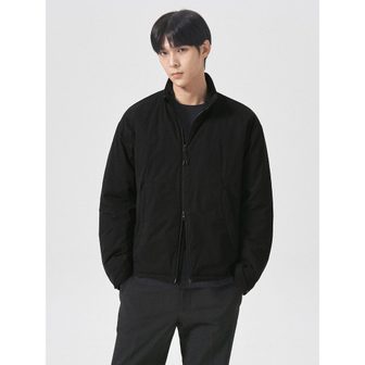 에잇세컨즈 스탠 카라 경량 패딩 점퍼  블랙 (424X38LYM5)