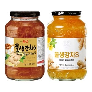  초록원 꿀생강차S 1kg +꽃샘 꿀생강차S 1kg (2kg)