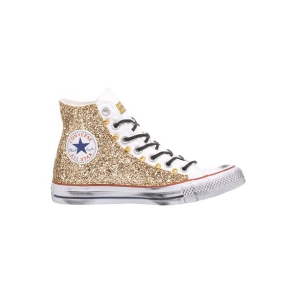 컨버스 스니커즈 116 CONVERSE GLITTER GOLD White