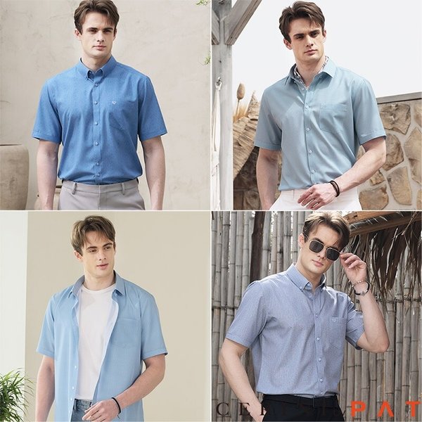 남성 반팔 워셔블 발수 기능성 셔츠 1종 24m