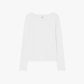 울 소프트 라운드넥 티셔츠 화이트 LF26005TS04WH