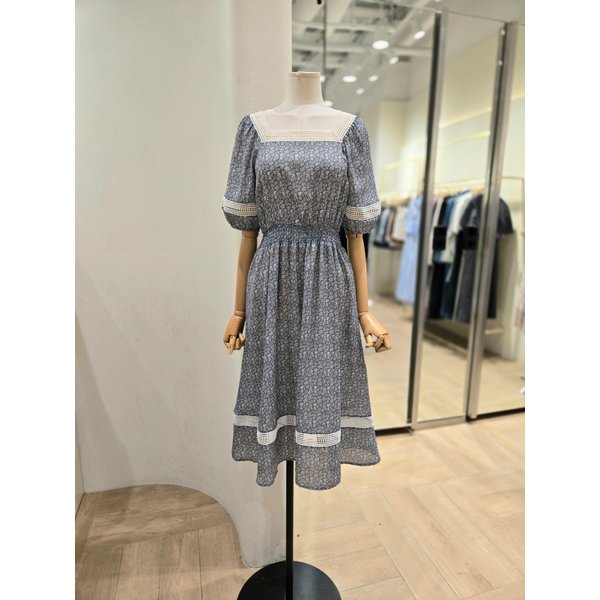 [부산점] 스퀘어넥 레이스 트리밍 원피스(PR2WO00507)
