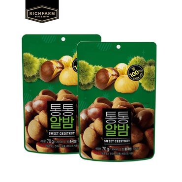 리치팜너트 통통알밤 70g X 2봉