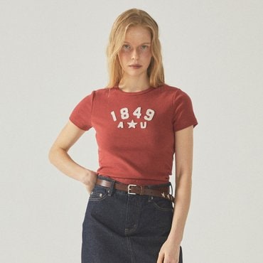 후아유 Vintage Patch T-shirt  WHRAF3728F