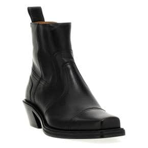 [오프 화이트] Ankle boots OMID032S24LEA00210101010 Black