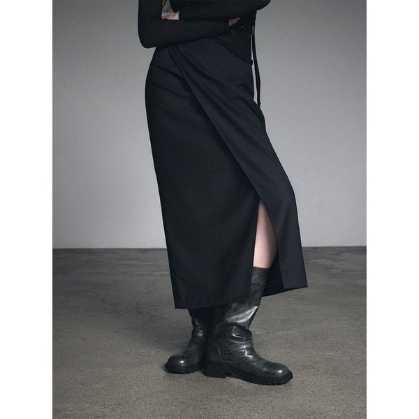 [GROWHIDE] 오킨 언발 맥시 롱 스커트