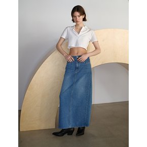 QDRY Denim Long Skirt