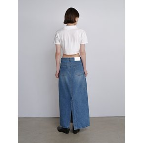 QDRY Denim Long Skirt