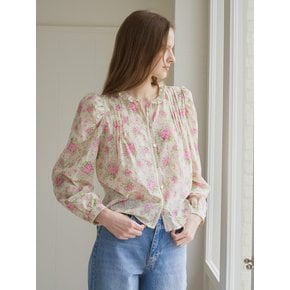 LACE TRIM PINTUCK BLOUSE_LIGHT BEIGE