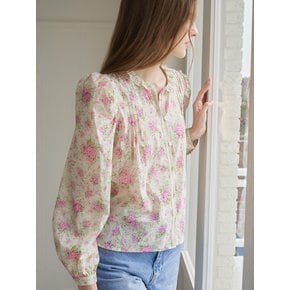 LACE TRIM PINTUCK BLOUSE_LIGHT BEIGE