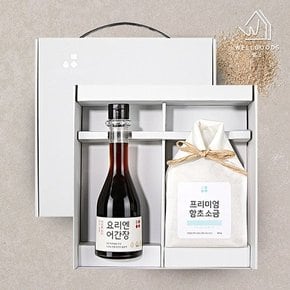 프리미엄 소금 혼합 선물세트 1호(함초400g,어간장250ml)