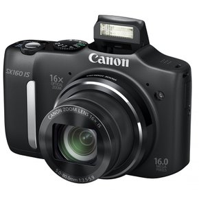 Canon 디지털 카메라 PowerShot SX160IS 약 1600만 화소 광학 16배 줌 단 3형 블랙 PSSX160IS