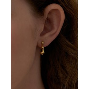 Mini Flow Initial Earring (2color)