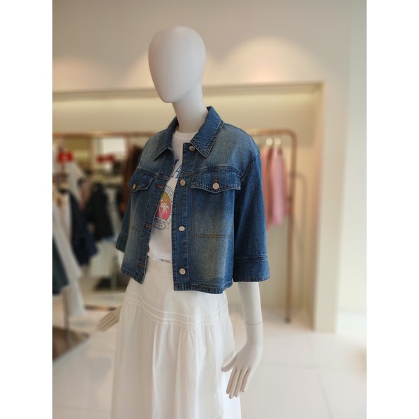 [여주점] 씨씨콜렉트 데님크롭셔츠 E262psc145