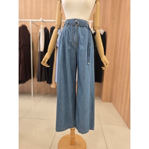 [여주점] [라인]벨티드 핀턱 데님팬츠NWDPOG0100