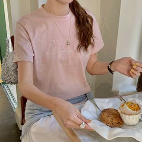 1+1 여성 고양이 프린팅 크롭 반팔티 캐주얼 면 라운드넥 여름 반팔 티셔츠