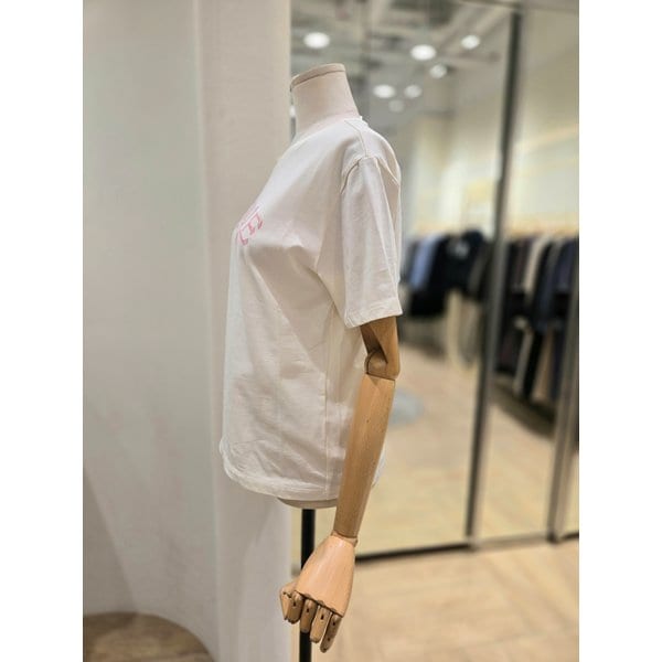 [부산점] 스팽글 자수 레터링 티셔츠 (PR2CH00364)