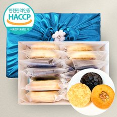 [HACCP]명품 수제떡 3종 선물세트(호두4,초코4,치즈4,보자기)