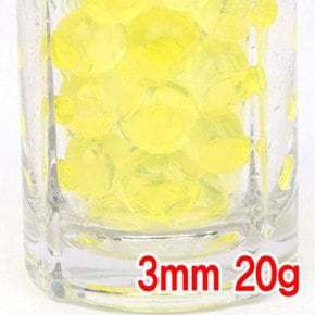 크리스탈볼 모음 3mm 노랑 20g 수정토 개구리알모양