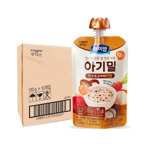 후디스 아이얌 아기밀 한우표고야채진밥 100g 10개
