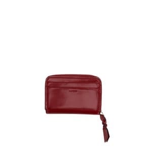 Magpie Zipper Half Wallet (맥파이 지퍼 반지갑) Berry Red VQB3-1WM631-1REXX