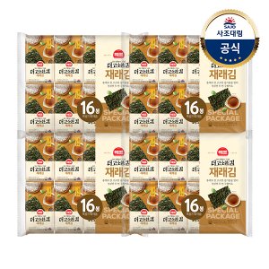 사조대림 해표 더 고소한 재래김식탁김 16봉 x4팩