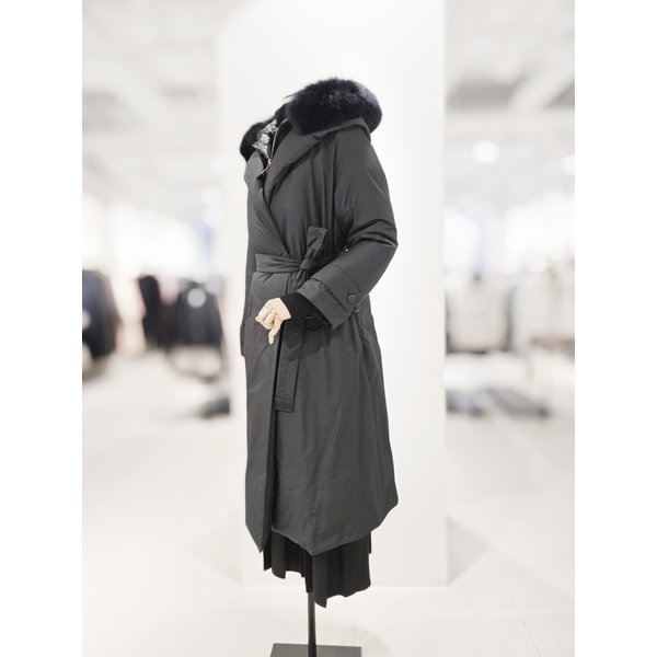 [파주점] [더아이잗컬렉션]폭스퍼 후드 롱 구스다운 점퍼 CPCA2PD721