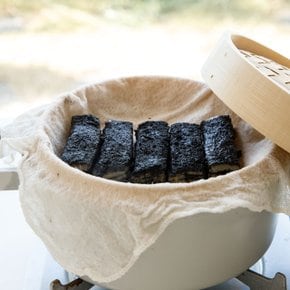 싸리재 구수한 현미떡 [흑임자 찰떡 240g] 국산 흑임자가루 쫄깃한 식사대용 건강떡
