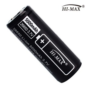 [하이맥스, HI-MAX] 하이맥스 26650배터리 3.7v 충전건전지 대용량 5000mAh