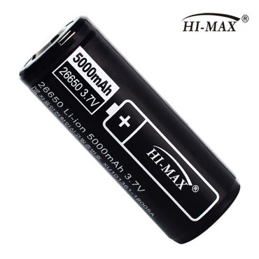  [하이맥스, HI-MAX] 하이맥스 26650배터리 3.7v 충전건전지 대용량 5000mAh